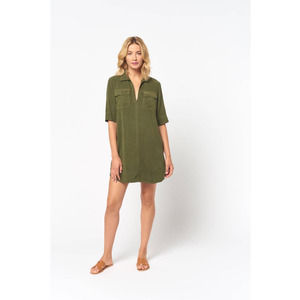 Anthropologie | Maven West |  Short Sleeve Cargo Pocket Dress | Small